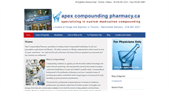 Desktop Screenshot of apexcompoundingpharmacy.ca